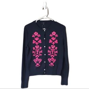 J. Crew Jackie Embroidered Cardigan-b7